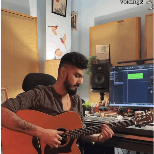 Shuvam raha guitar lesson jazz 251 chords